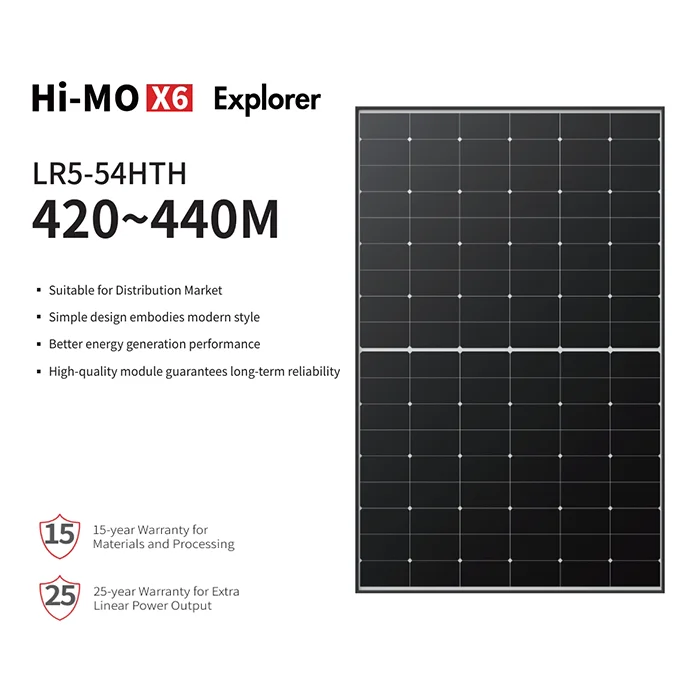 Longi Solar 182mm 54-Type PV Panel 400W 405W 410W 415W Black Solar Panels